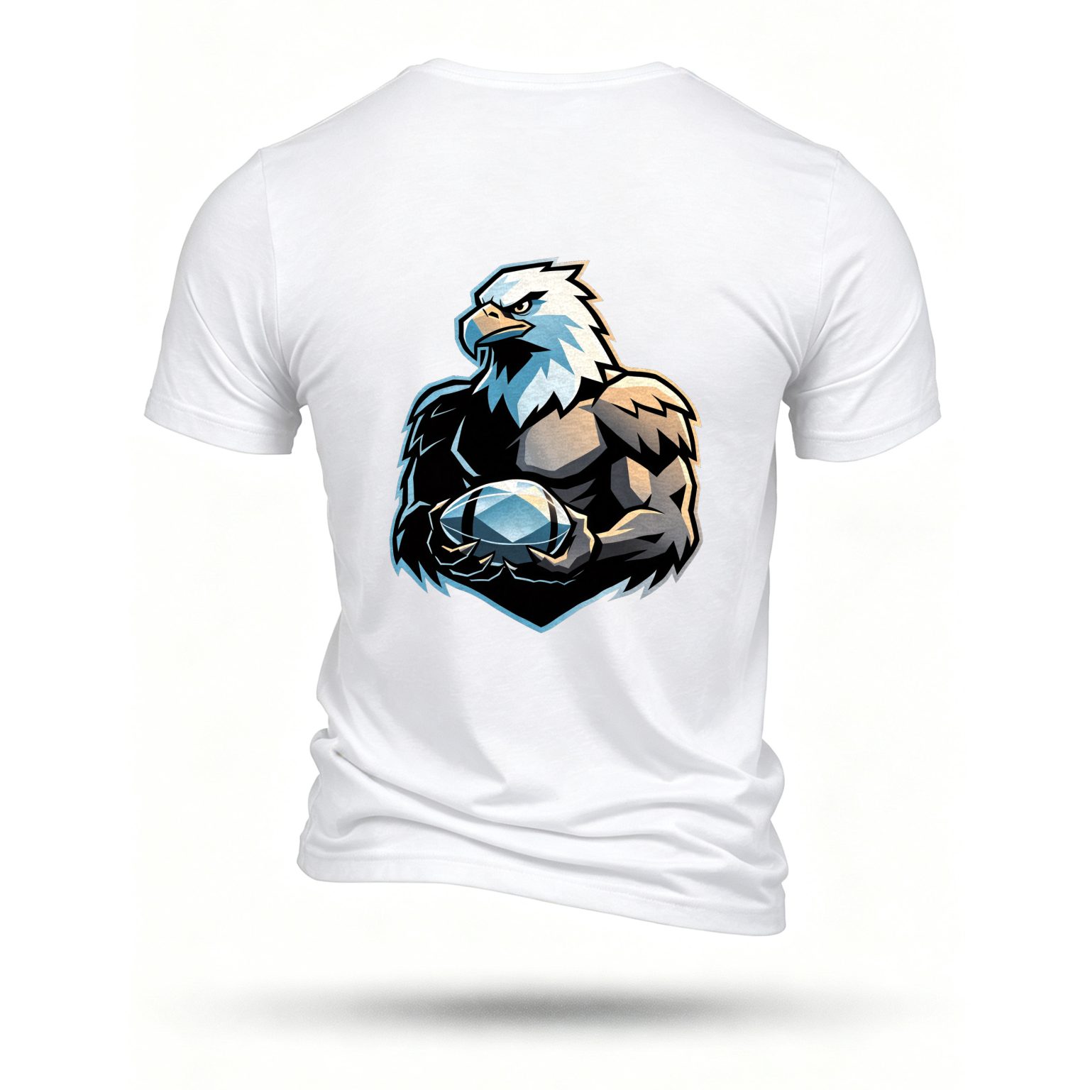White T-shirt, back print