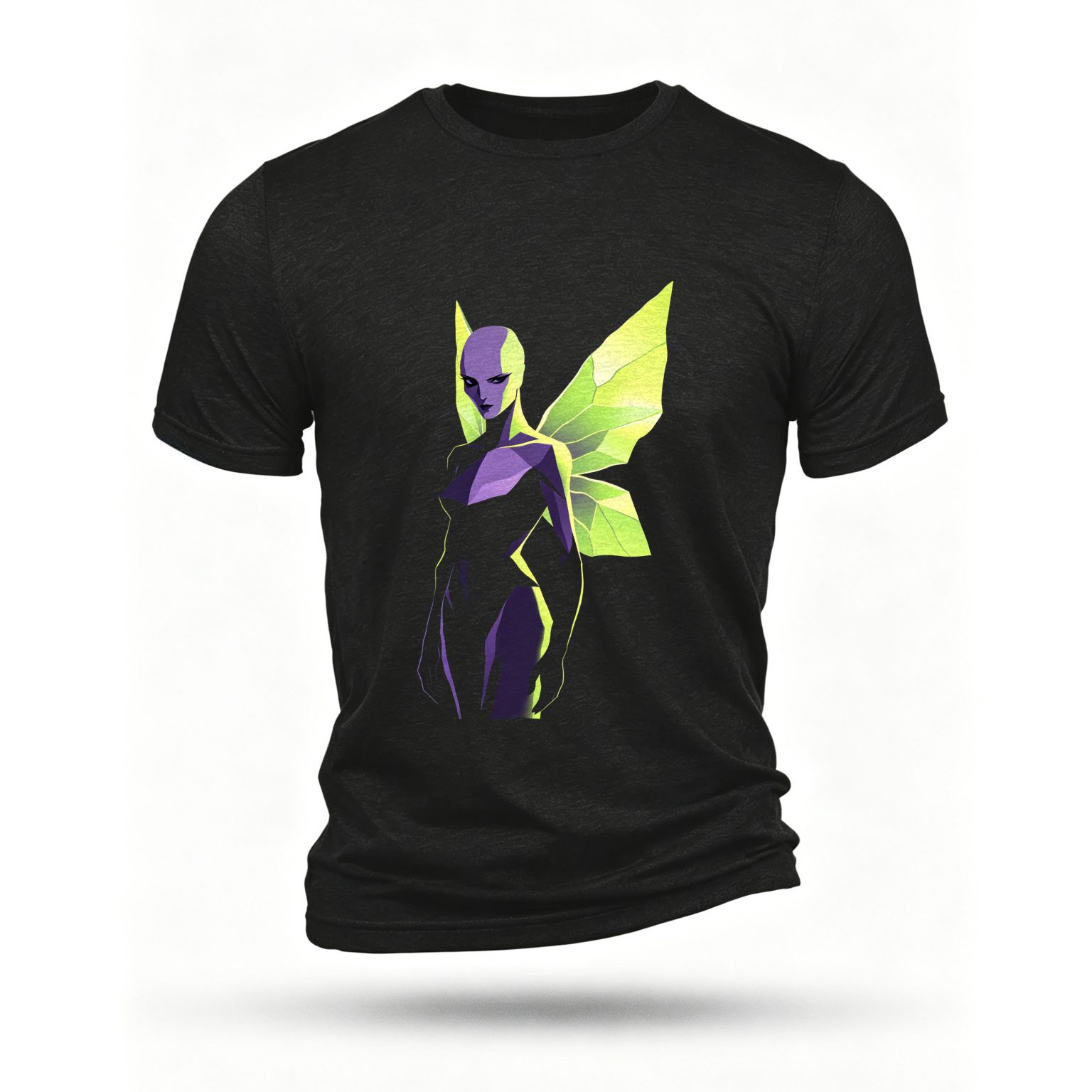 Black T-shirt, front print