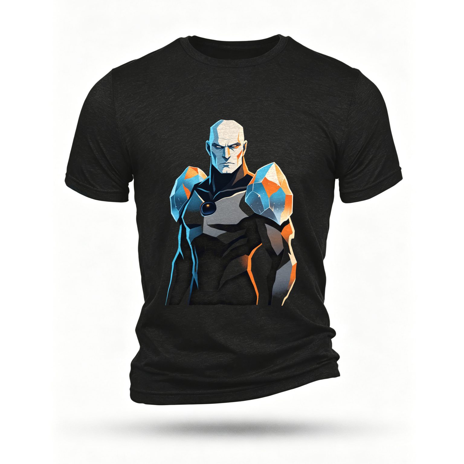 Black T-shirt, front print