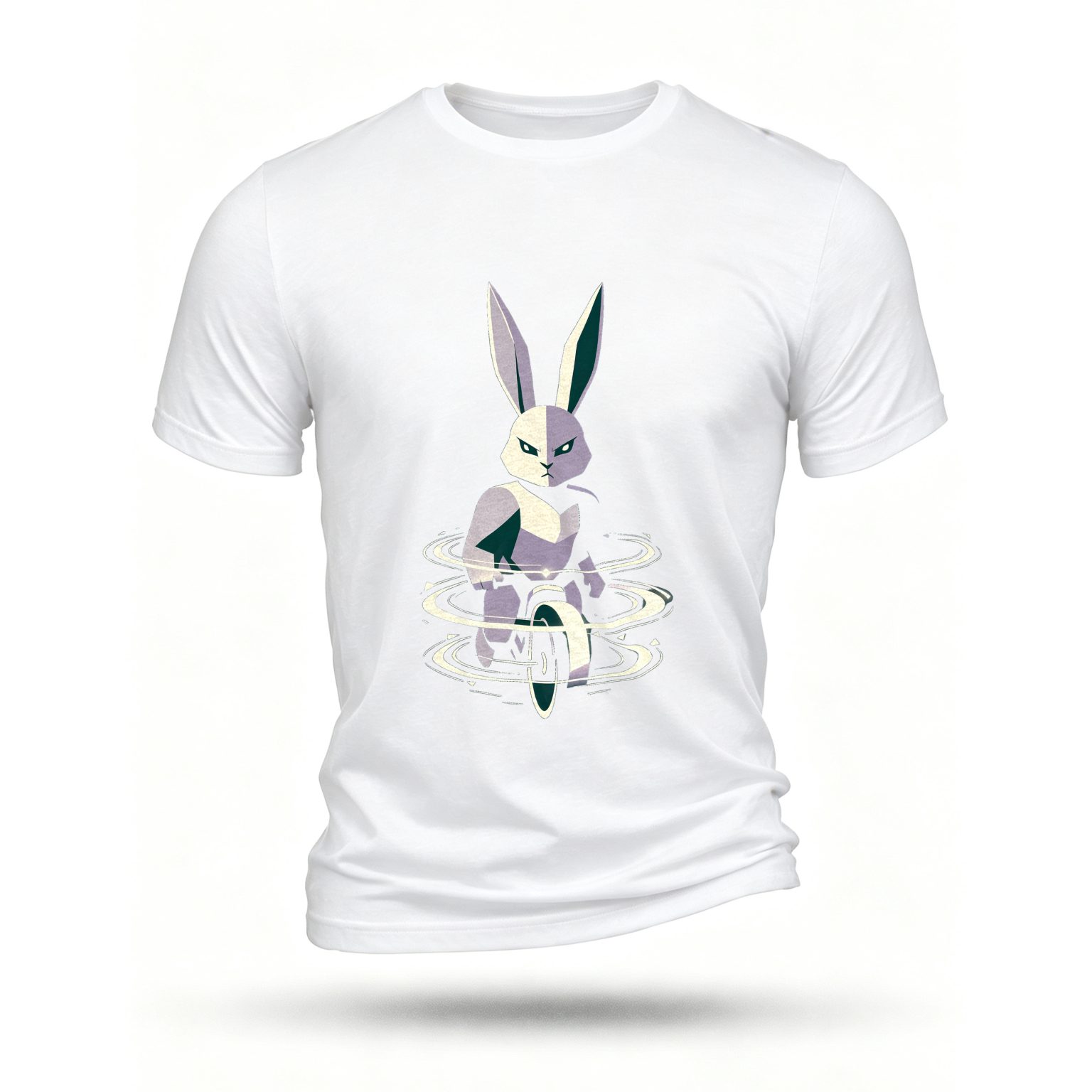 White T-shirt, front print
