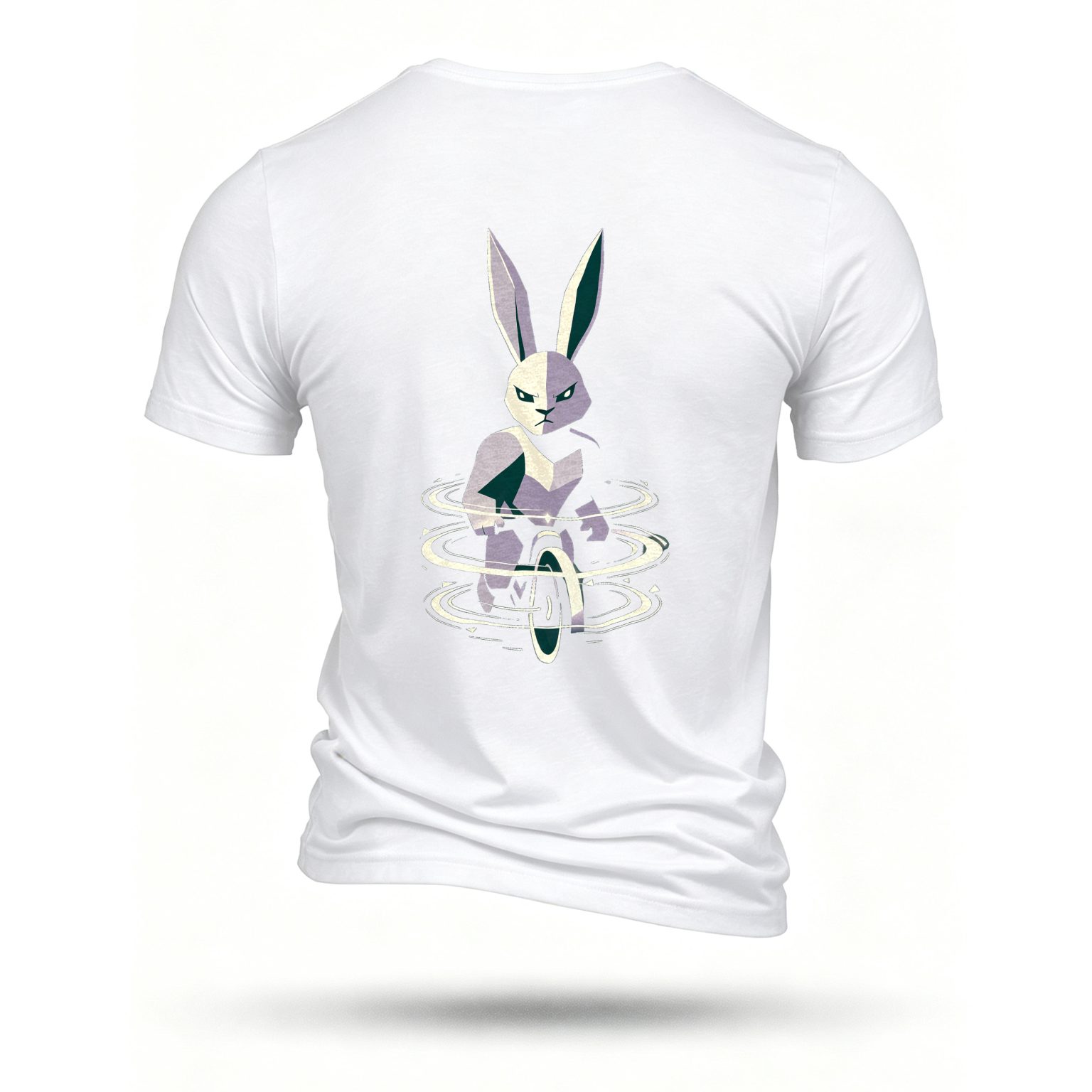 White T-shirt, back print