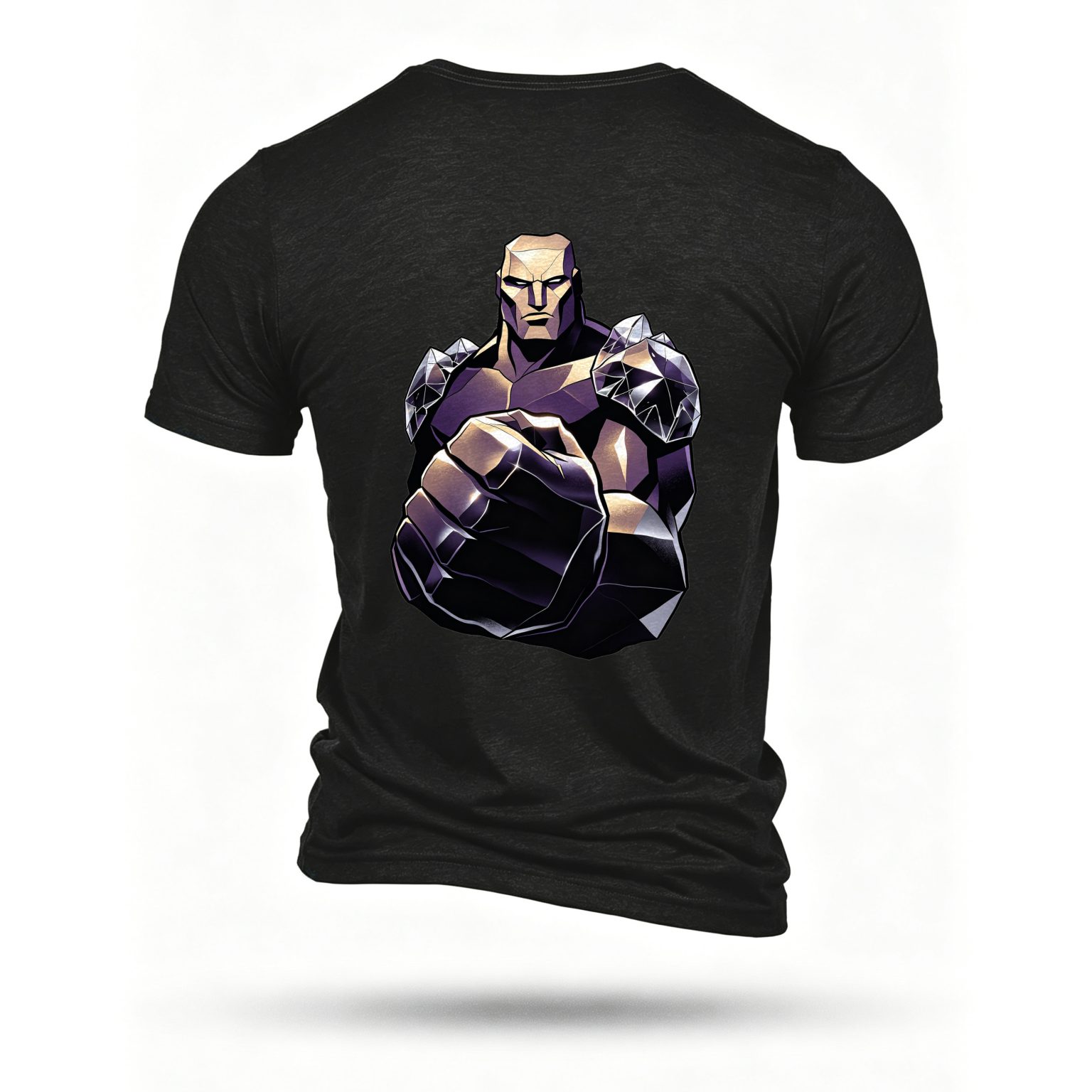Black T-shirt, back print