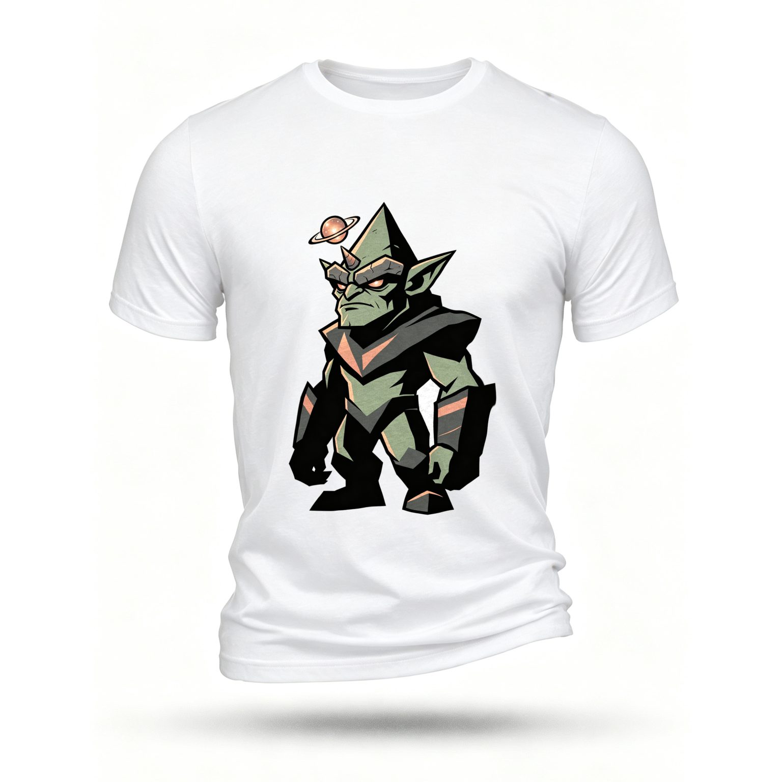 White T-shirt, front print