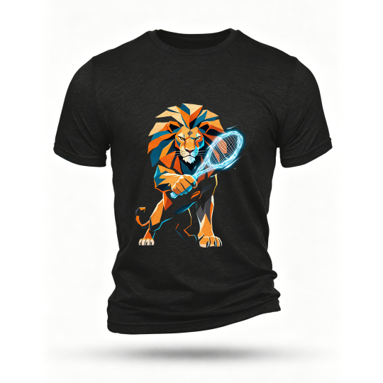 Black T-shirt, front print
