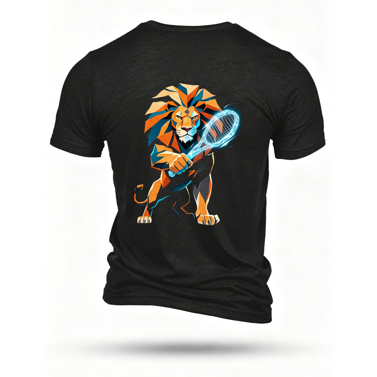 Black T-shirt, back print