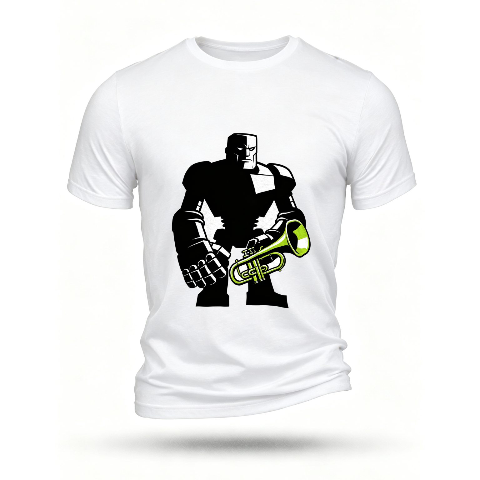 White T-shirt, front print