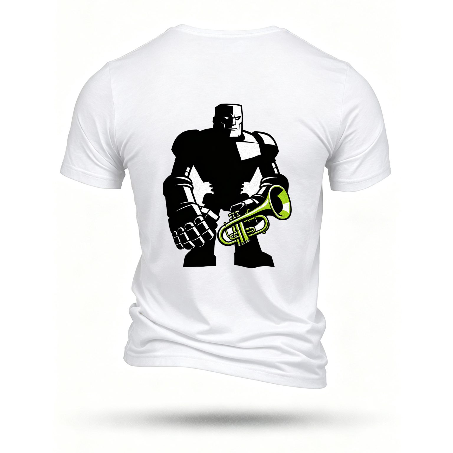 White T-shirt, back print