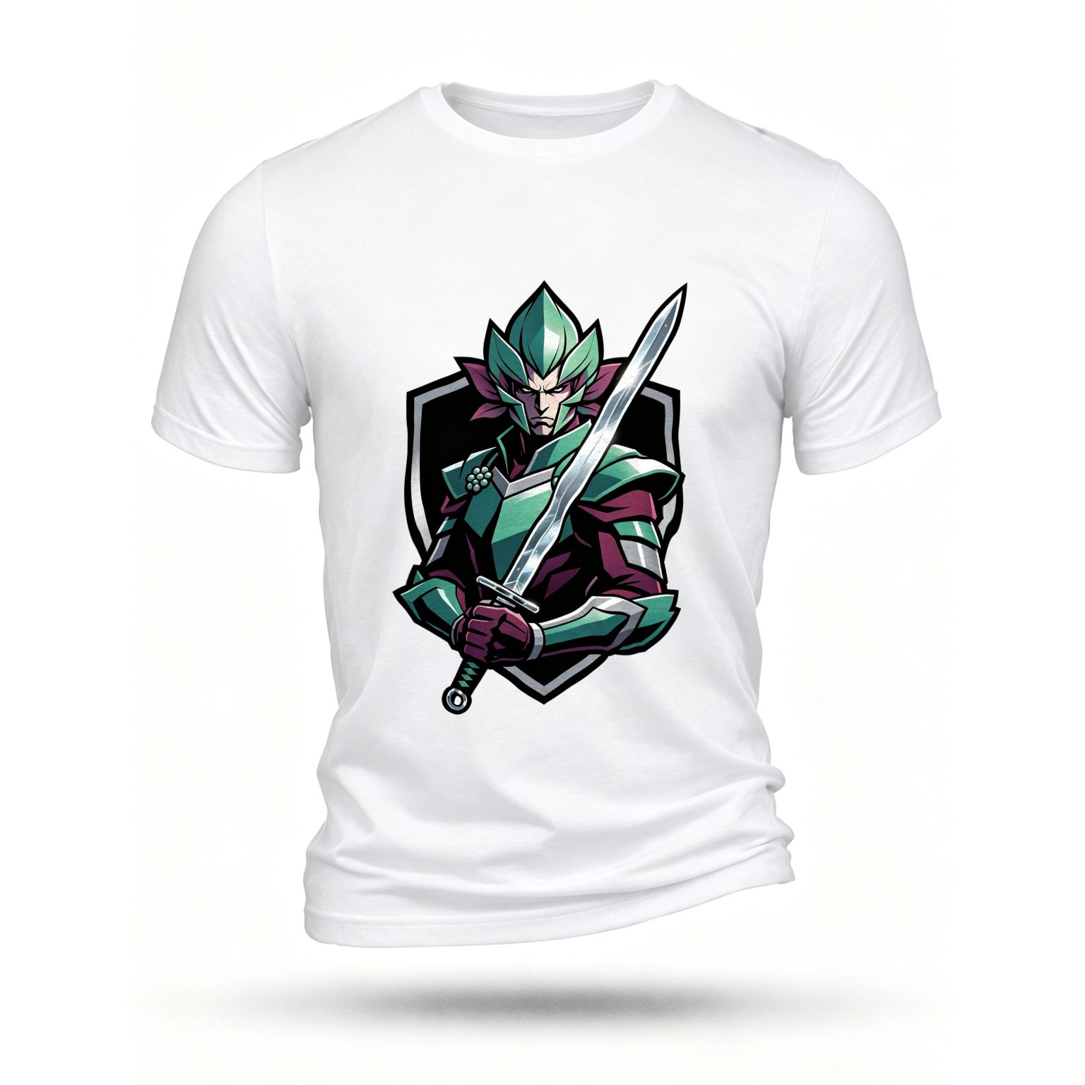 White T-shirt, front print