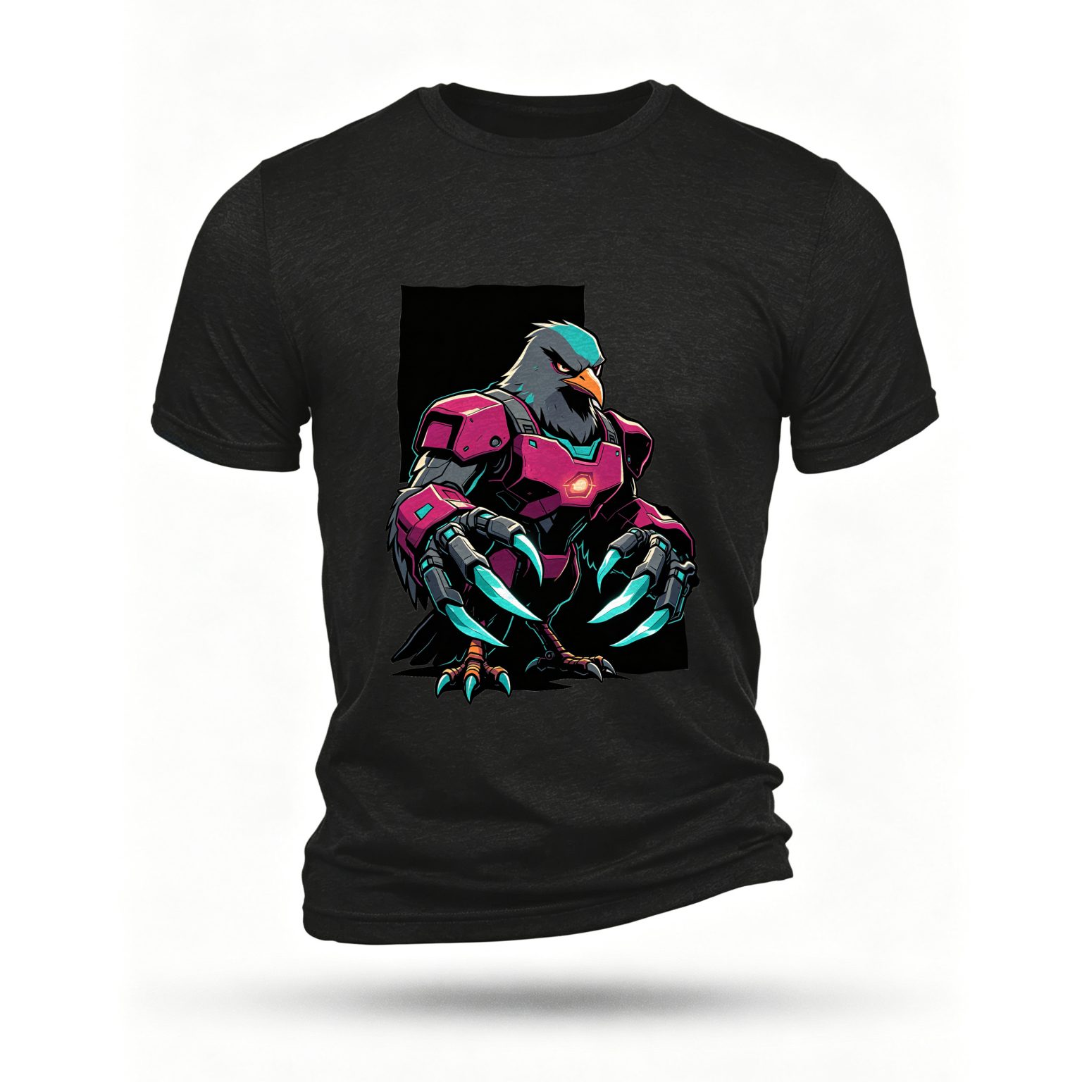 Black T-shirt, front print