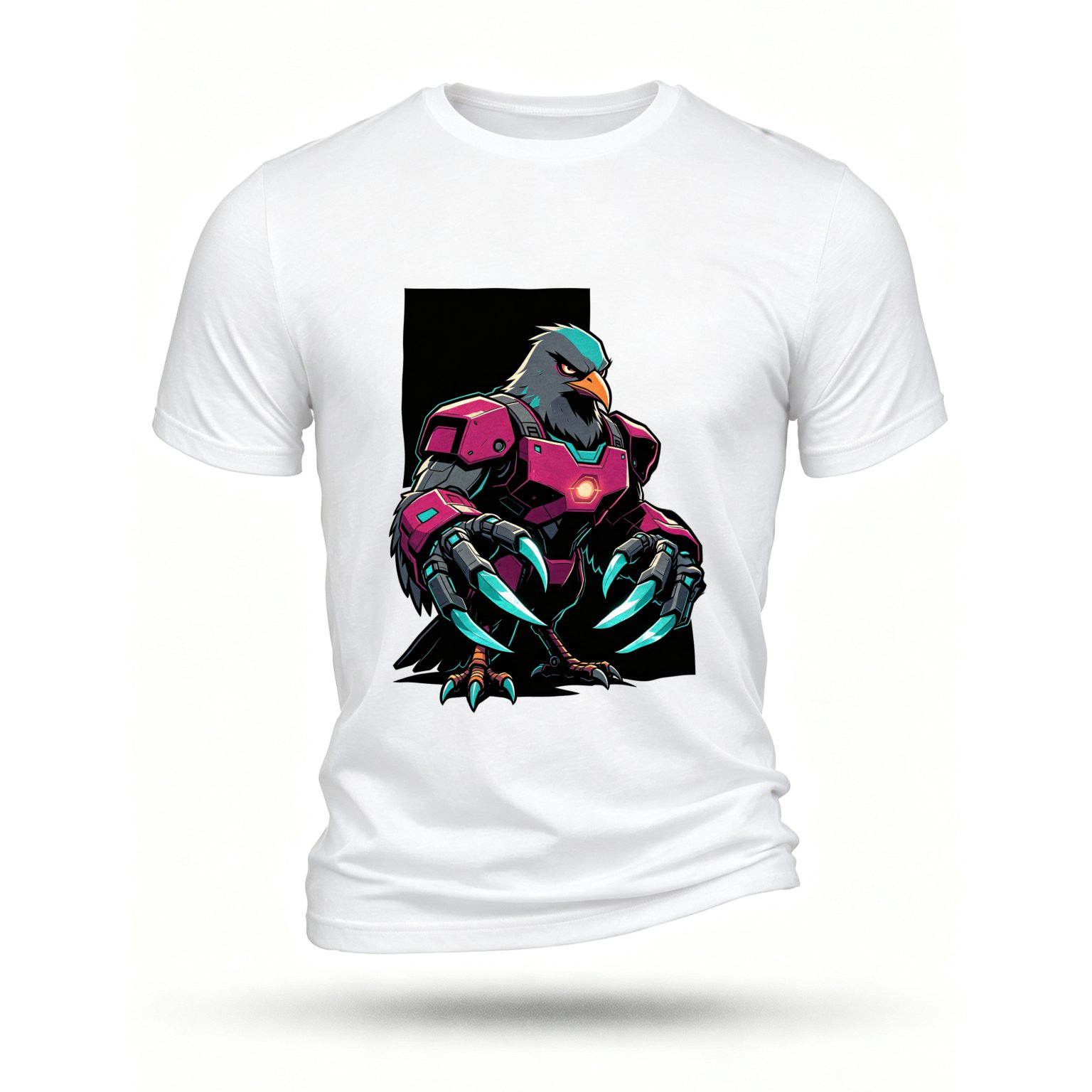 White T-shirt, front print