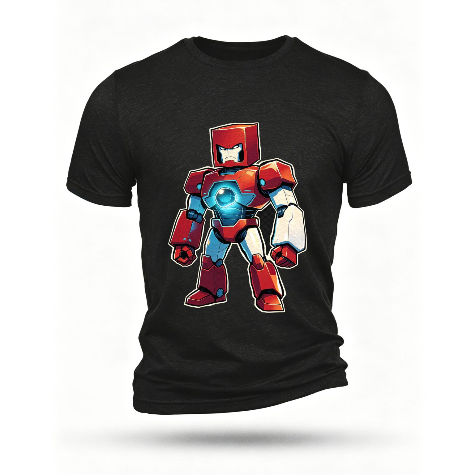 Black T-shirt, front print