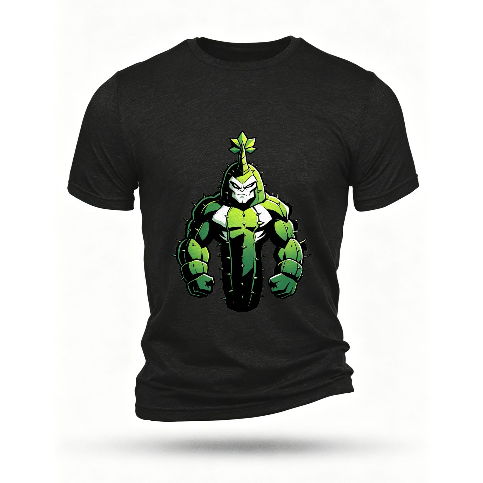 Black T-shirt, front print