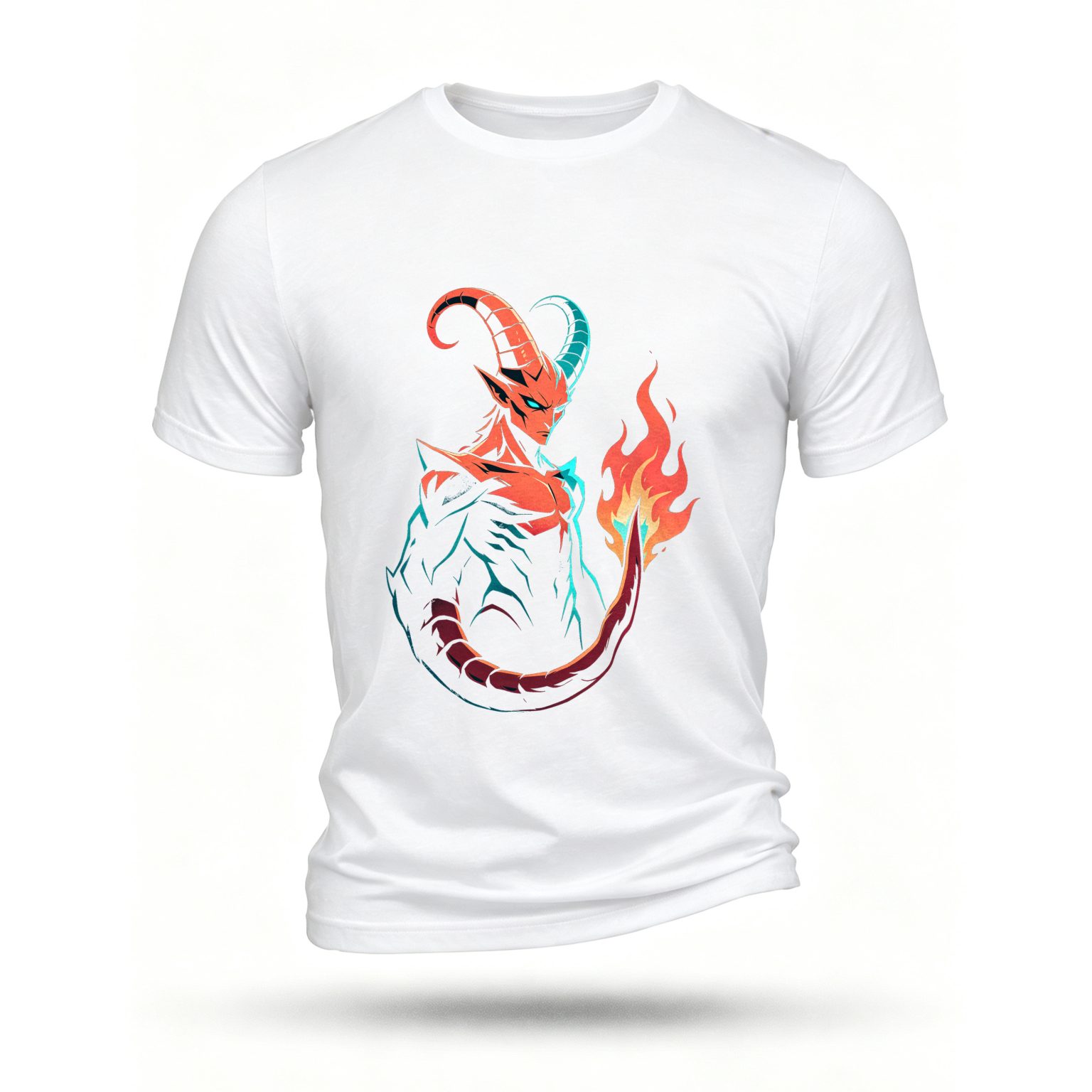 White T-shirt, front print