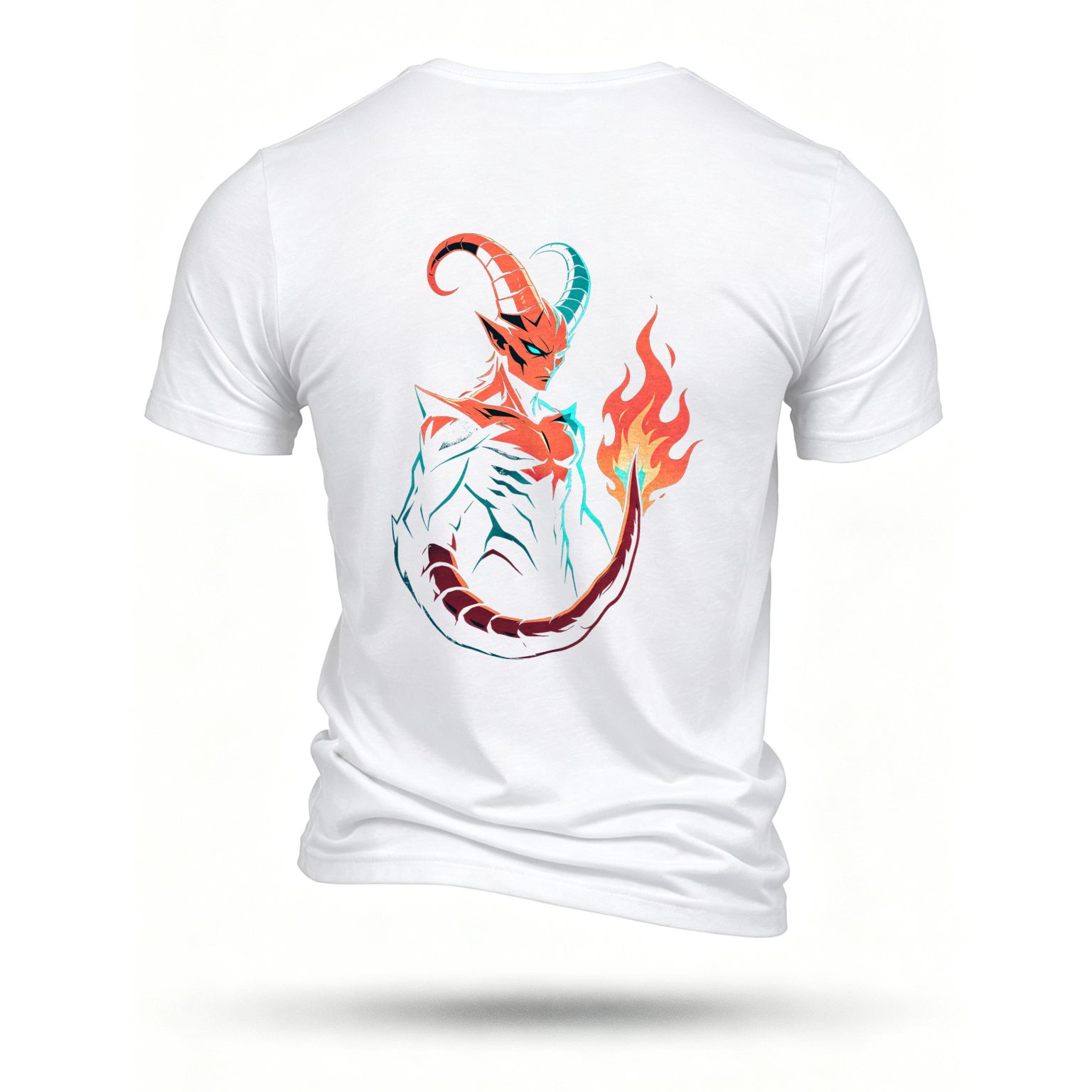 White T-shirt, back print