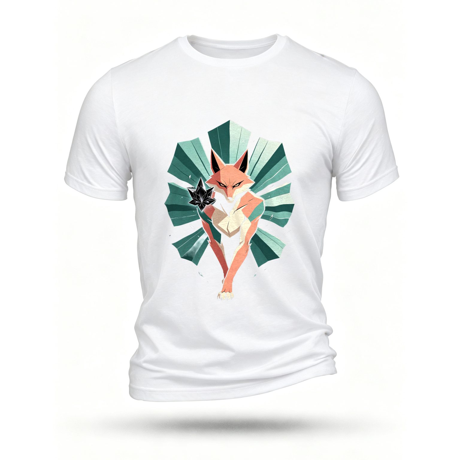 White T-shirt, front print