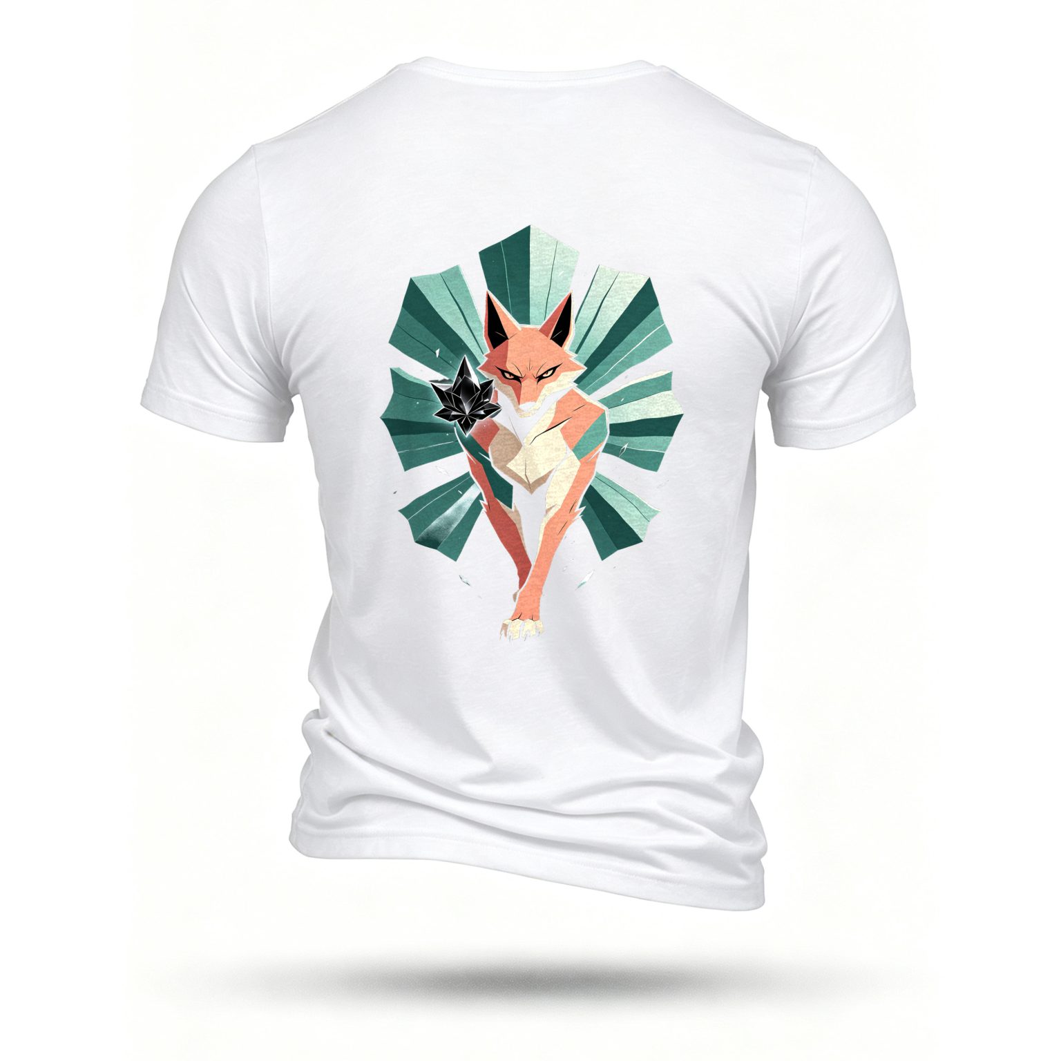 White T-shirt, back print