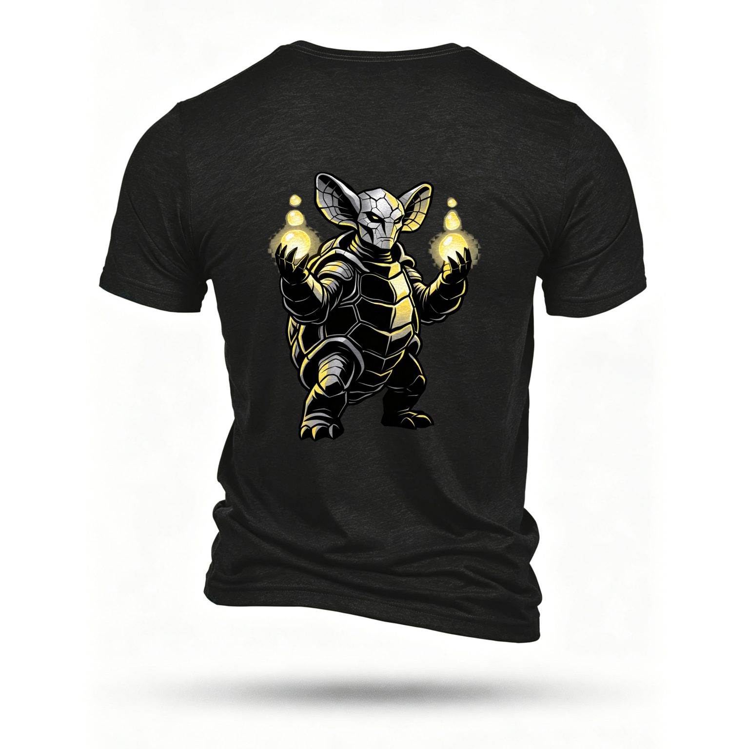 Black T-shirt, back print