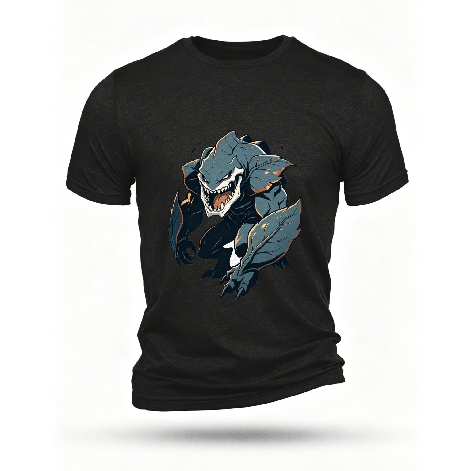 Black T-shirt, front print