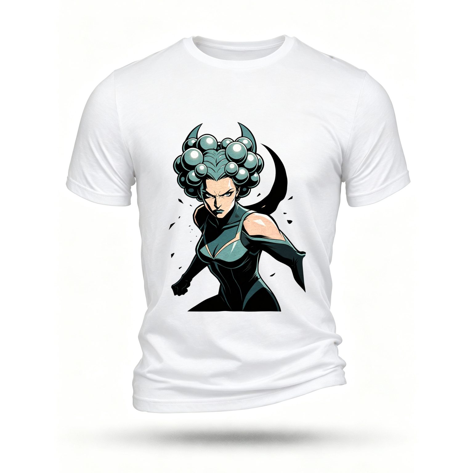 White T-shirt, front print