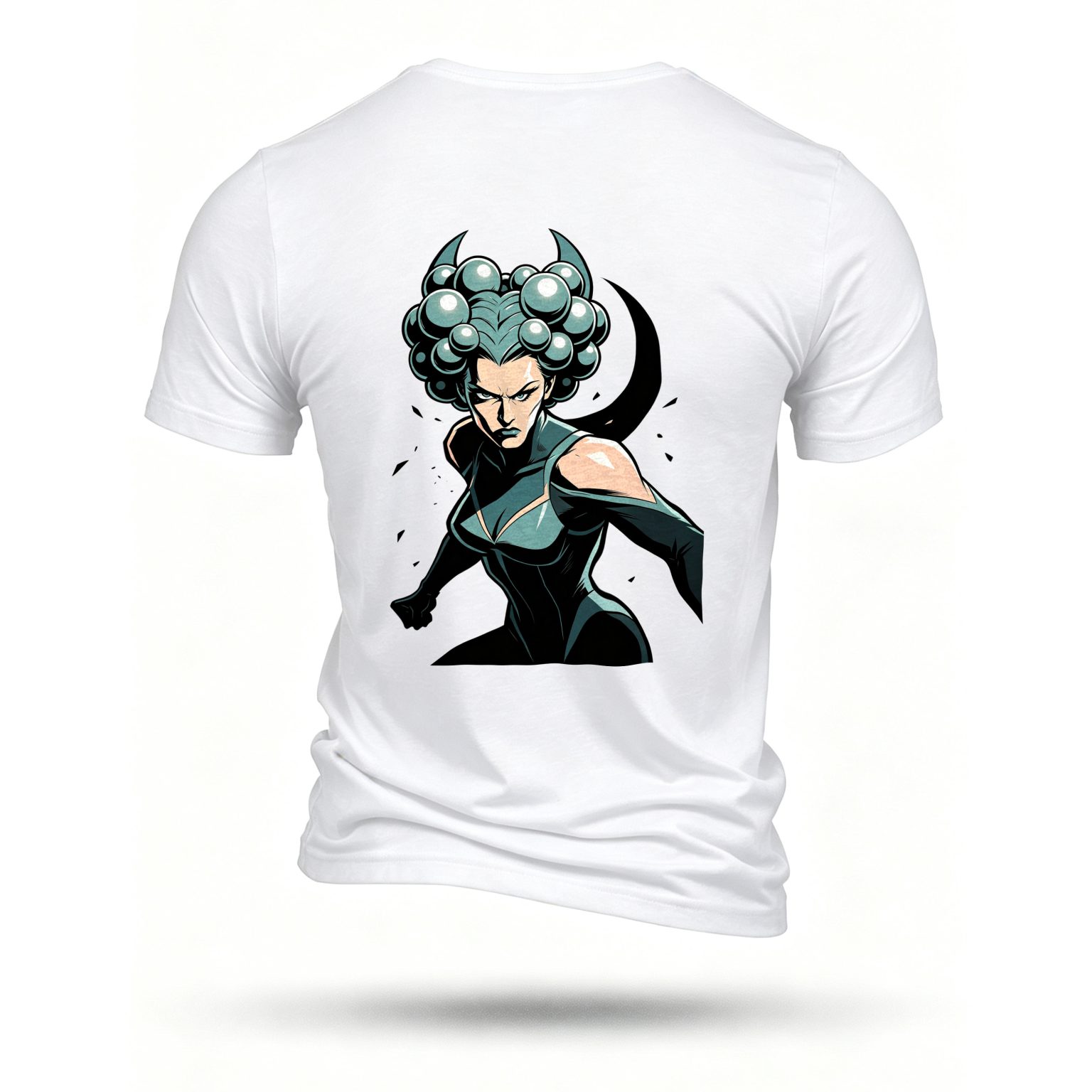 White T-shirt, back print