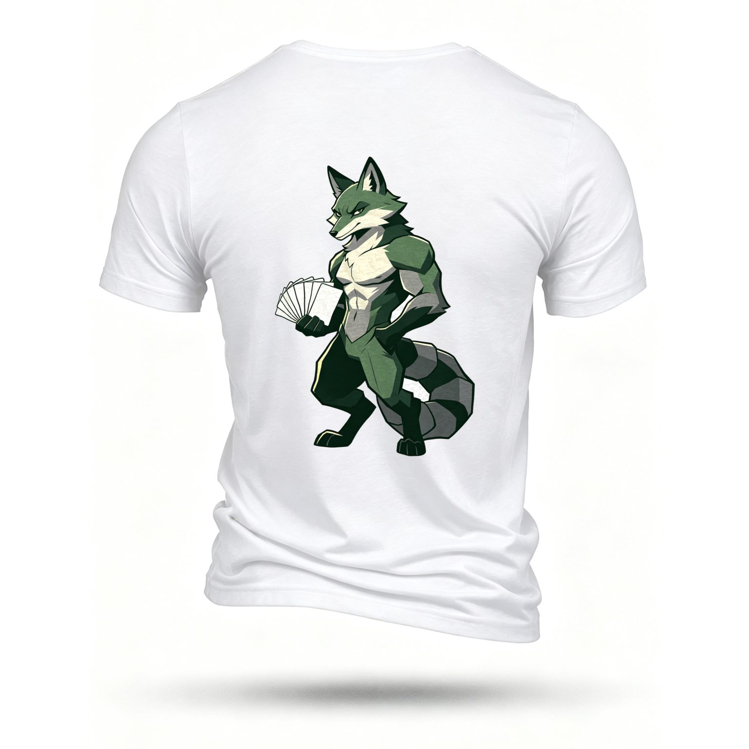 White T-shirt, back print