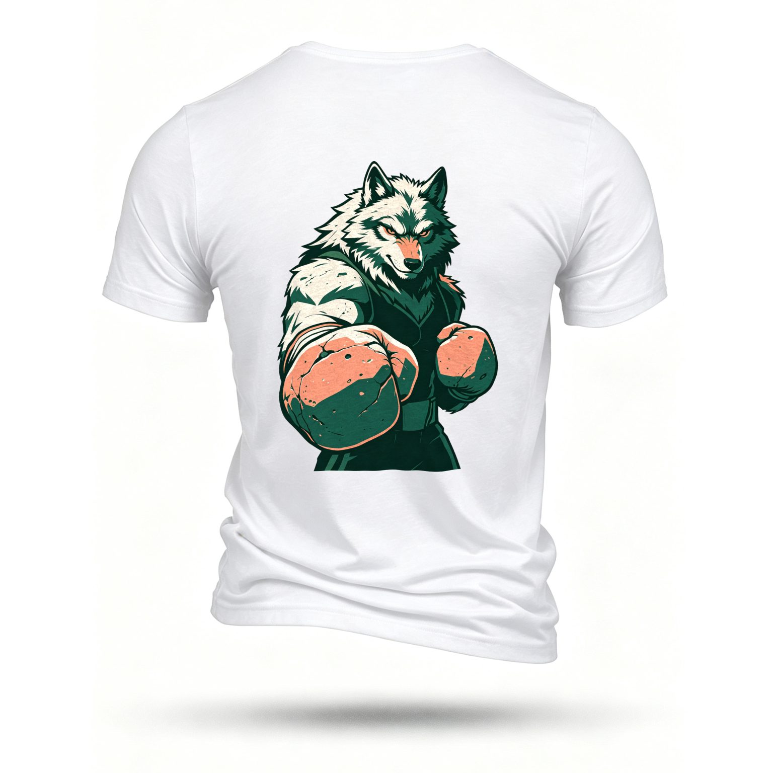 White T-shirt, back print