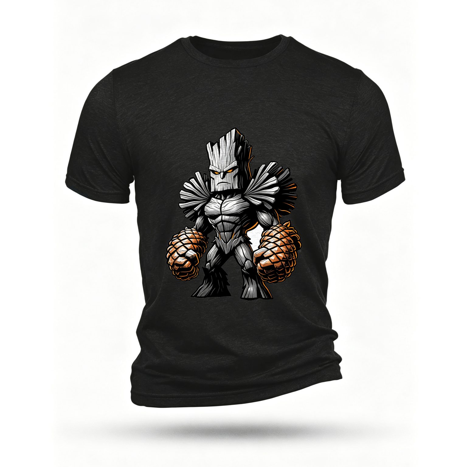 Black T-shirt, front print