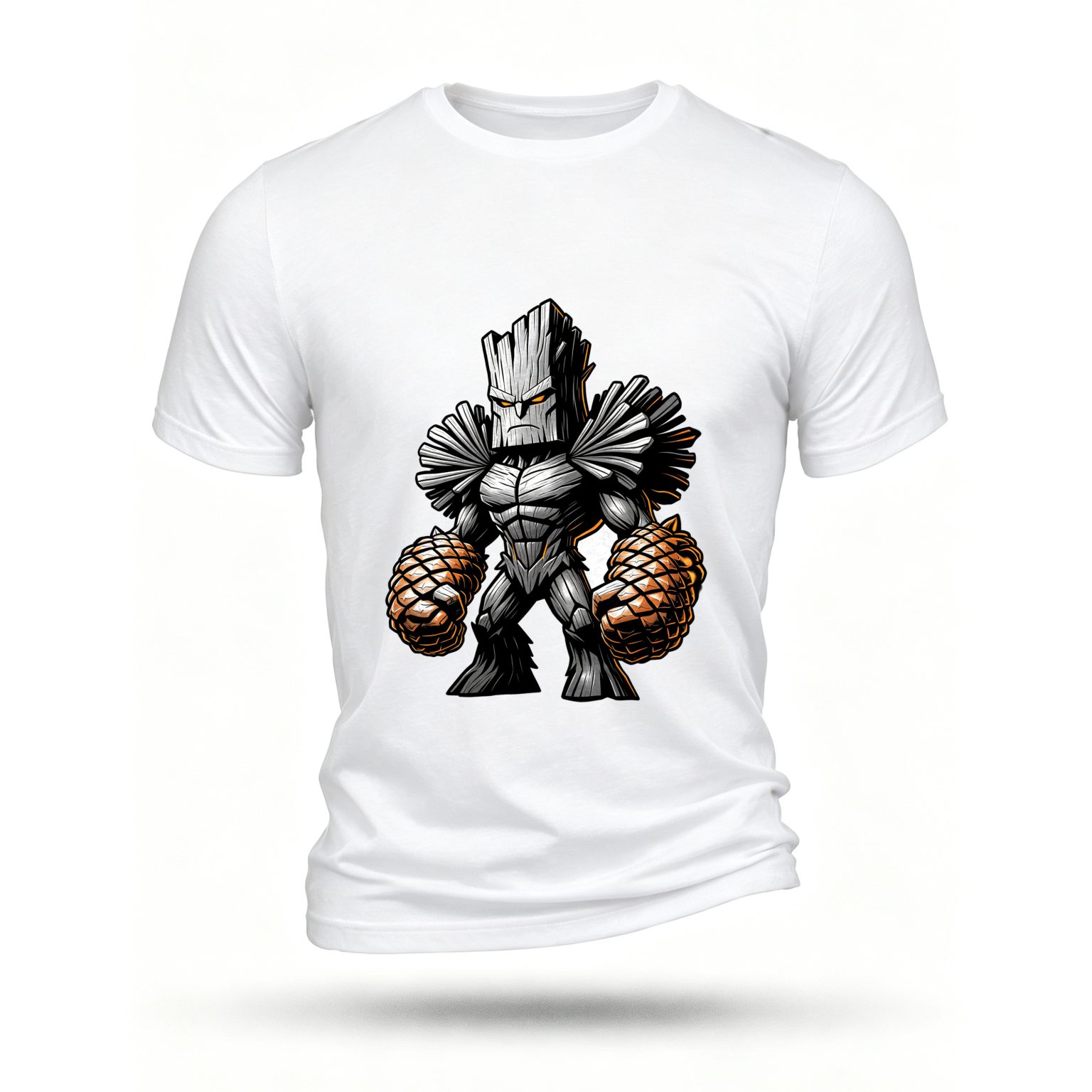 White T-shirt, front print