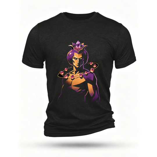 Black T-shirt, front print