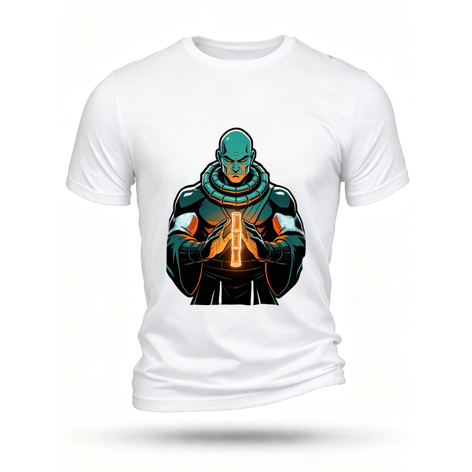 White T-shirt, front print