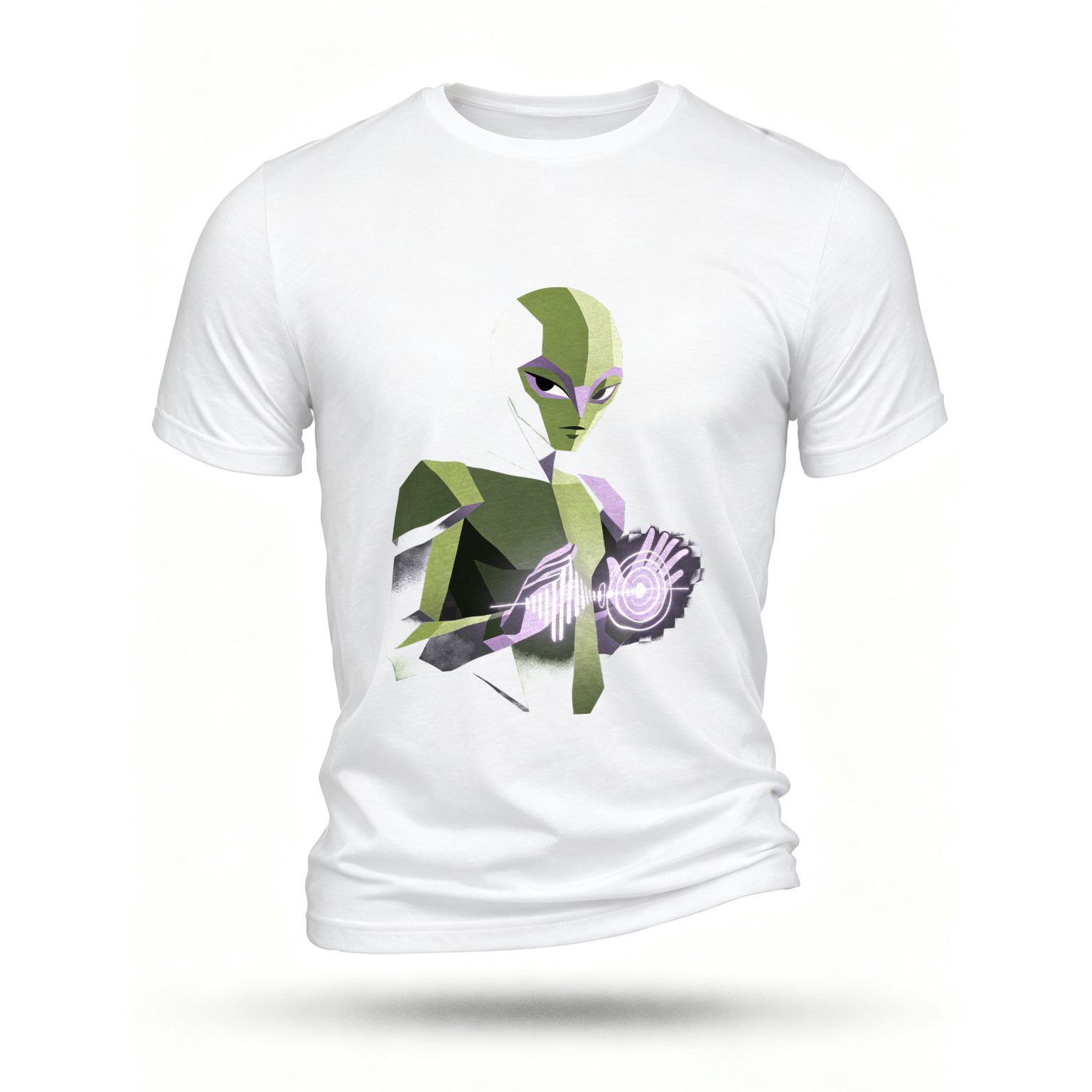 White T-shirt, front print