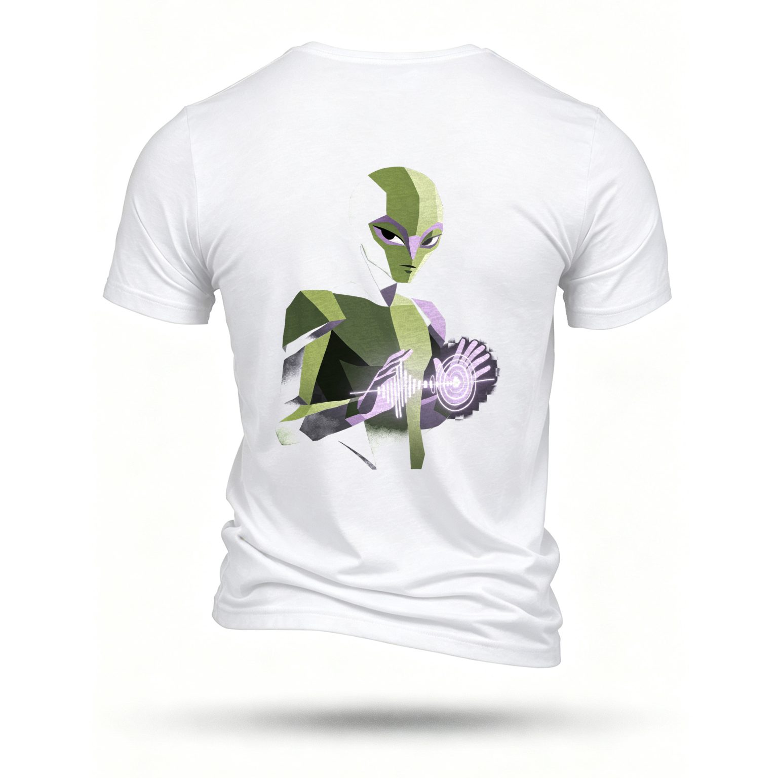 White T-shirt, back print