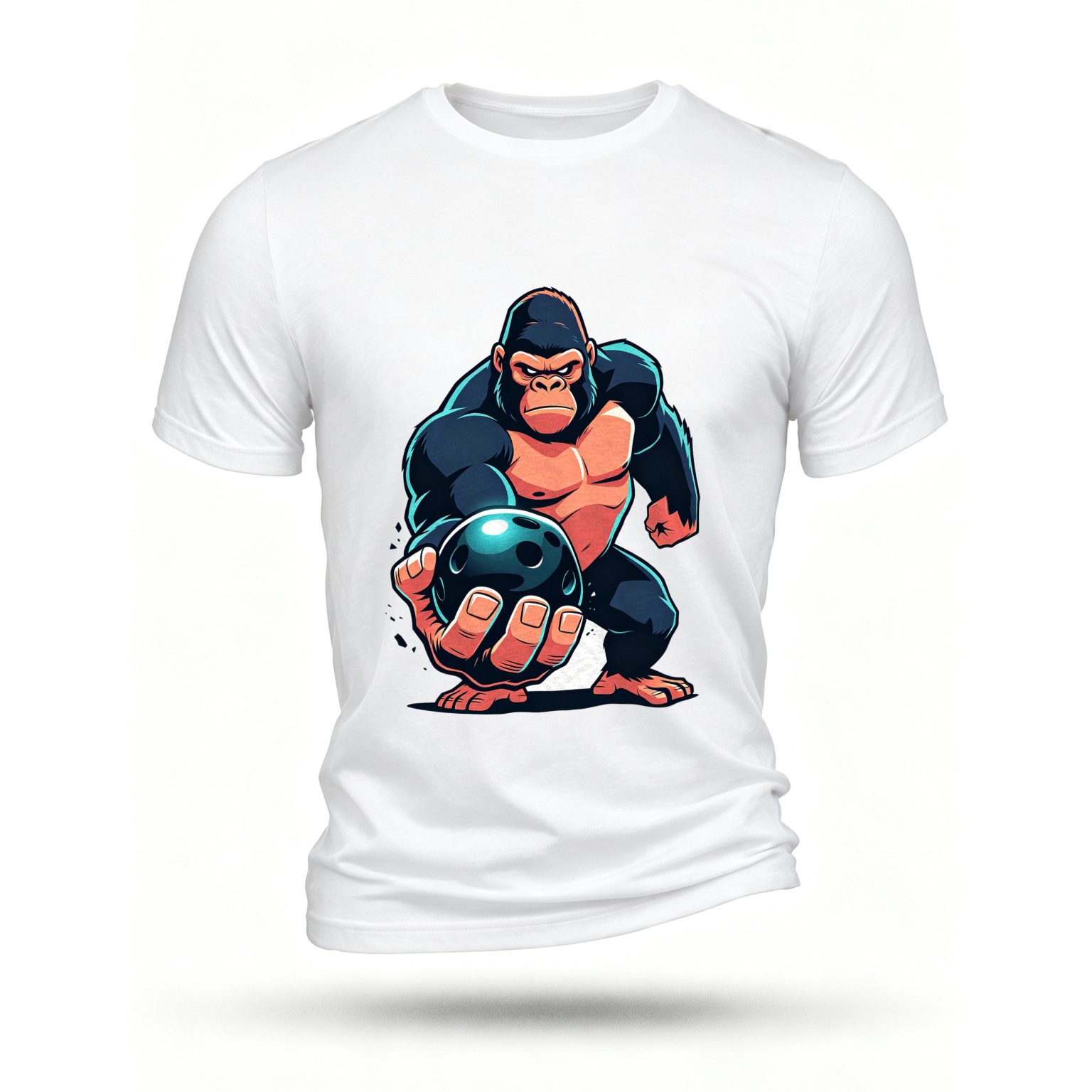 White T-shirt, front print
