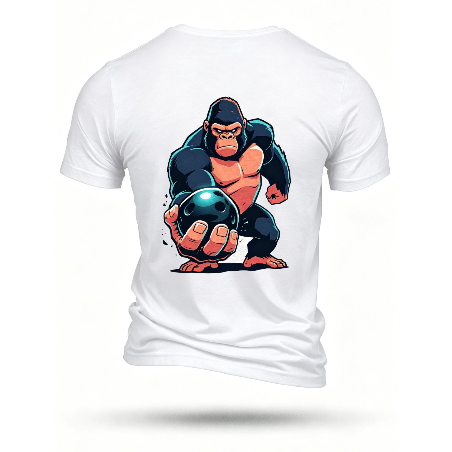 White T-shirt, back print