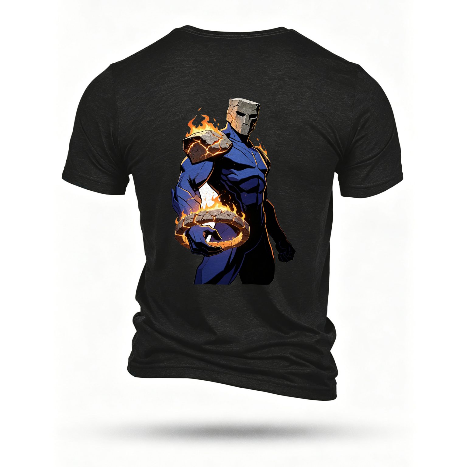 Black T-shirt, back print