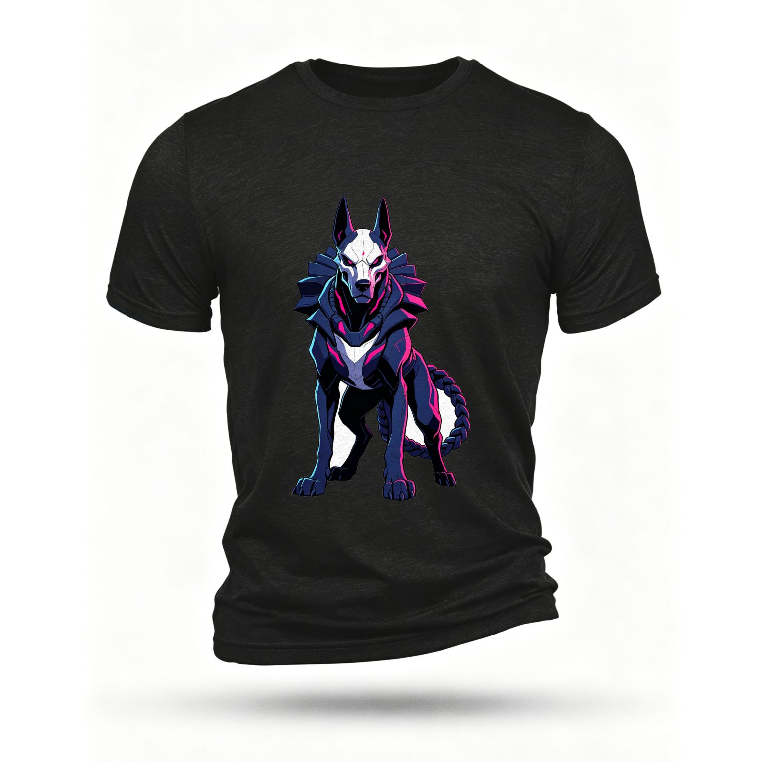 Black T-shirt, front print