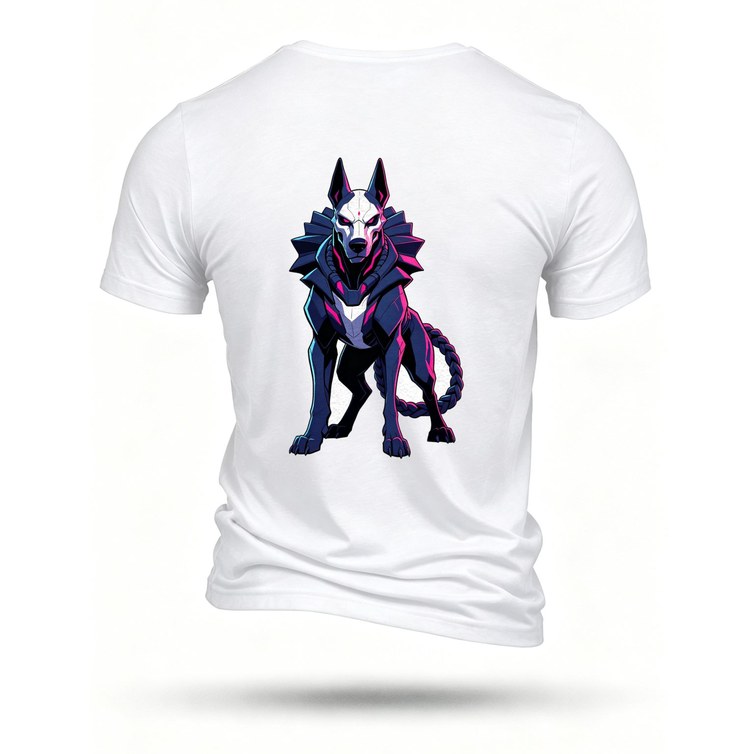White T-shirt, back print
