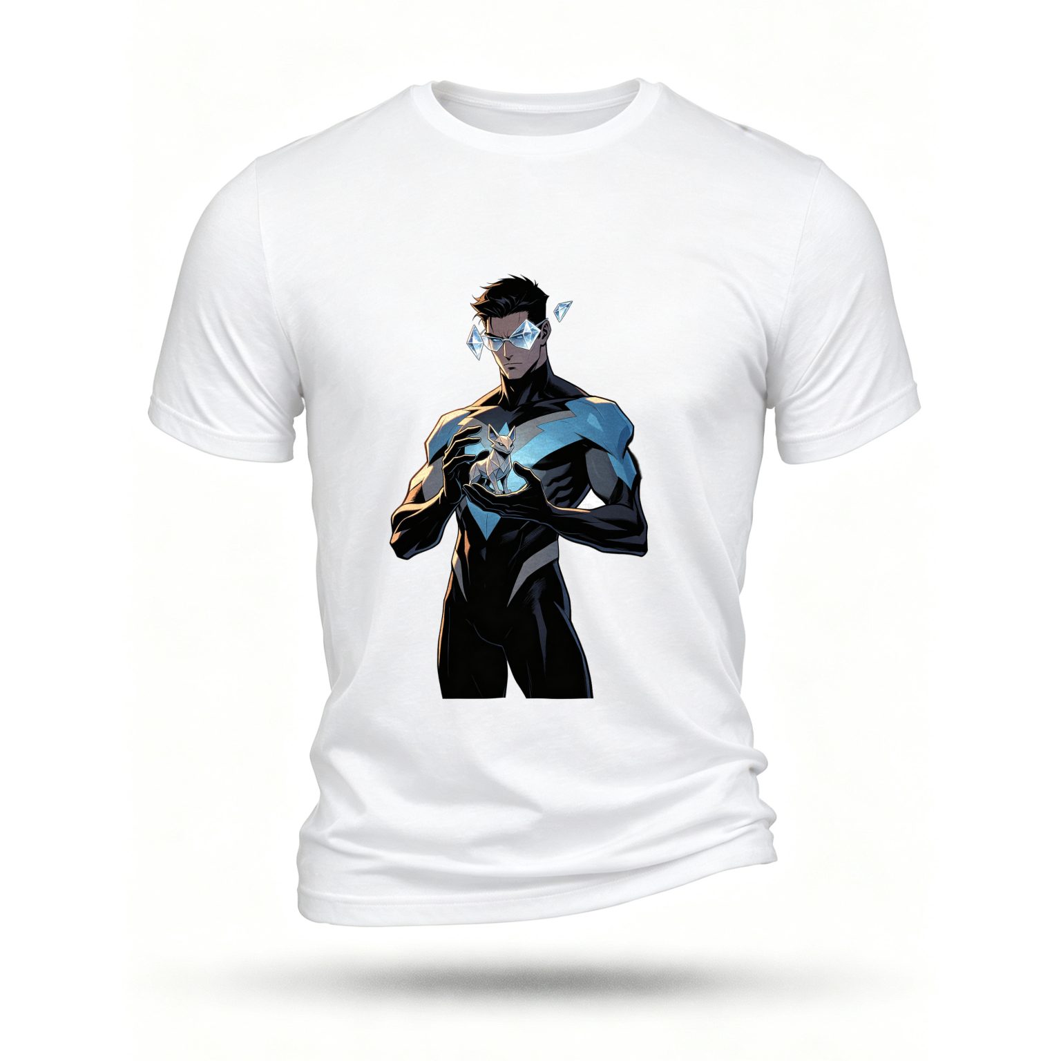 White T-shirt, front print