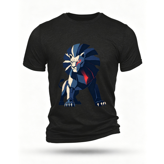 Black T-shirt, front print