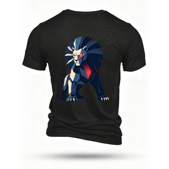 Black T-shirt, back print