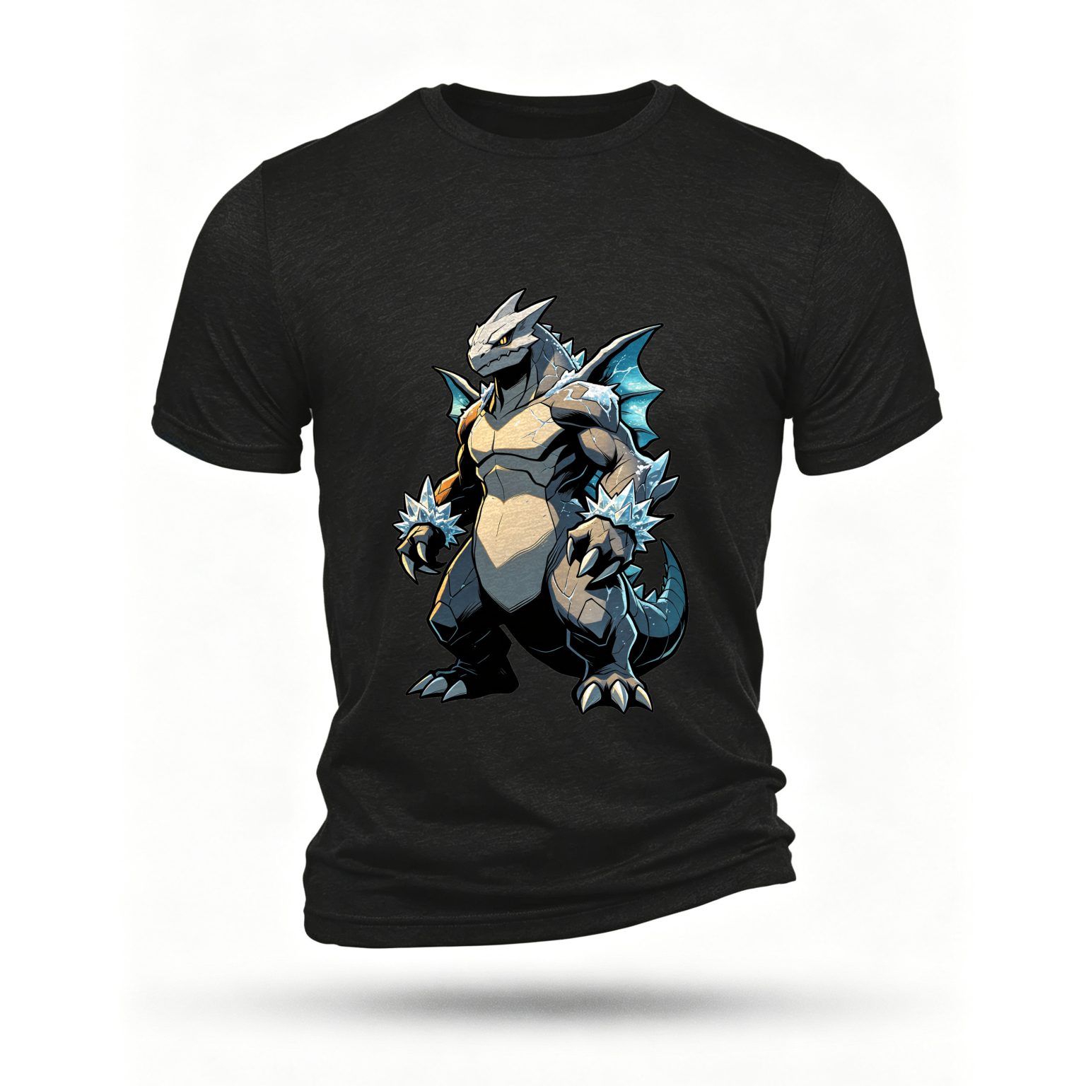 Black T-shirt, front print