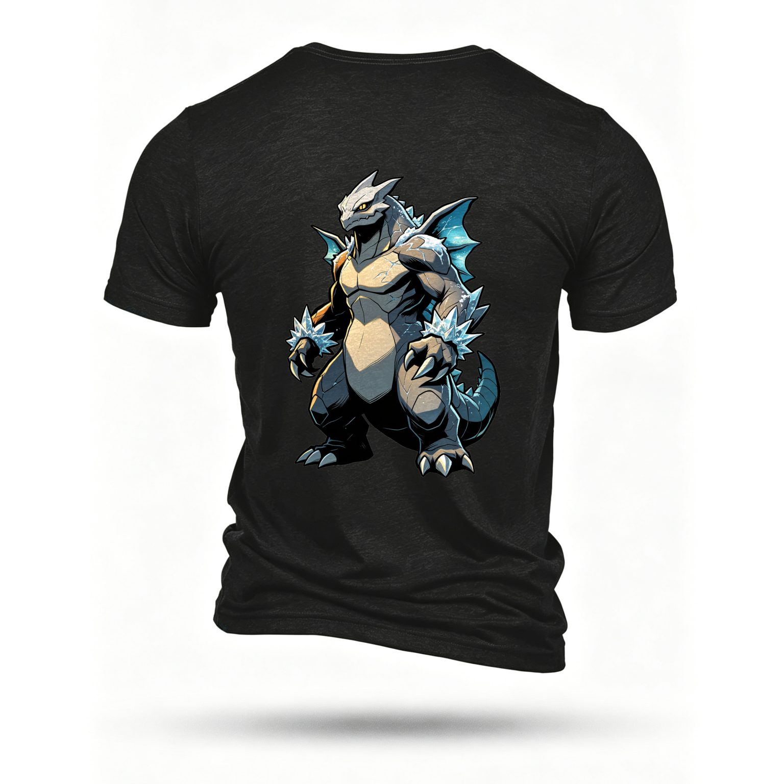 Black T-shirt, back print