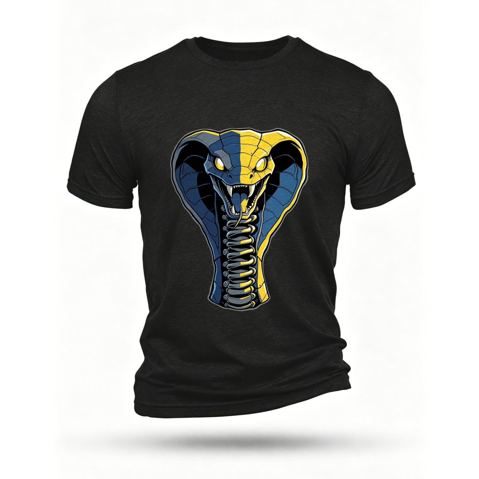 Black T-shirt, front print