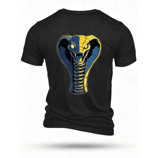 Black T-shirt, back print