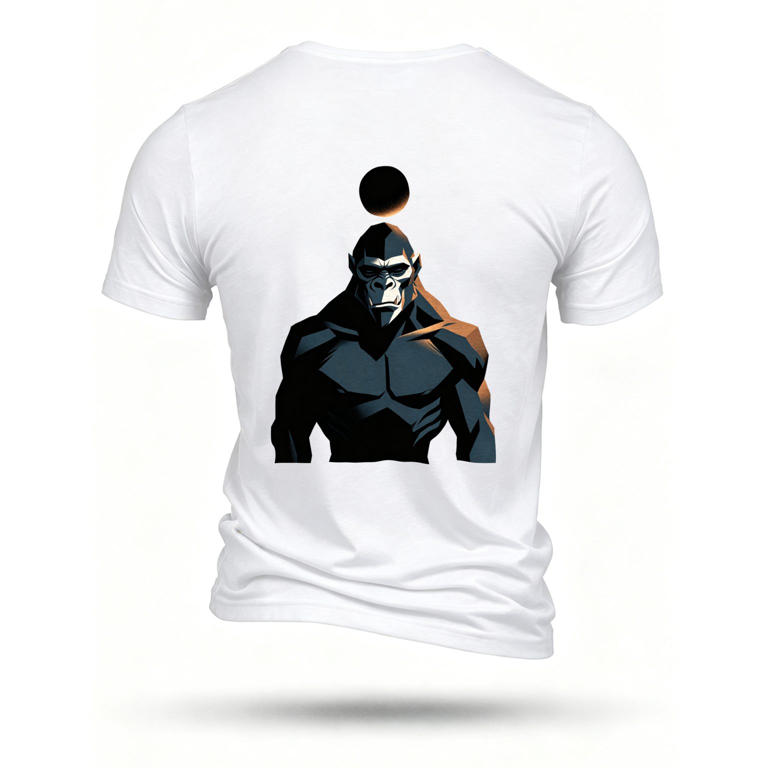 White T-shirt, back print