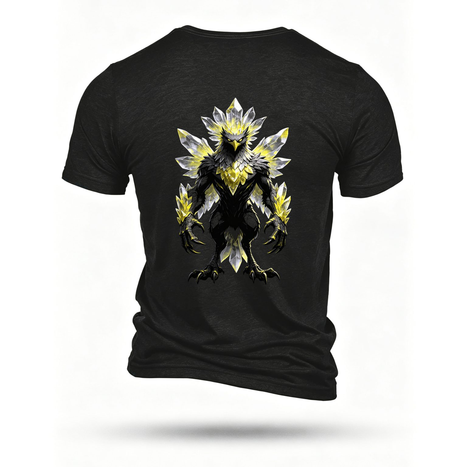 Black T-shirt, back print