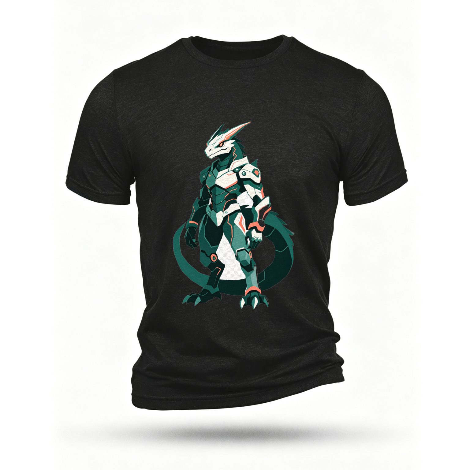 Black T-shirt, front print