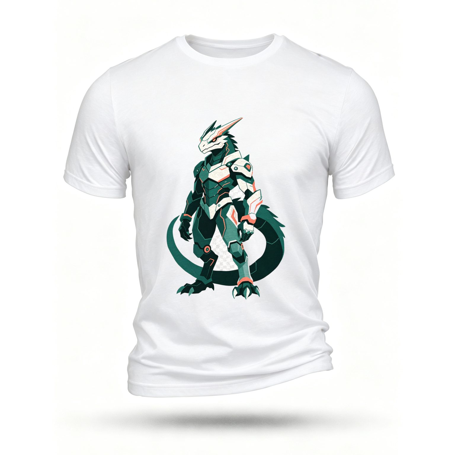 White T-shirt, front print
