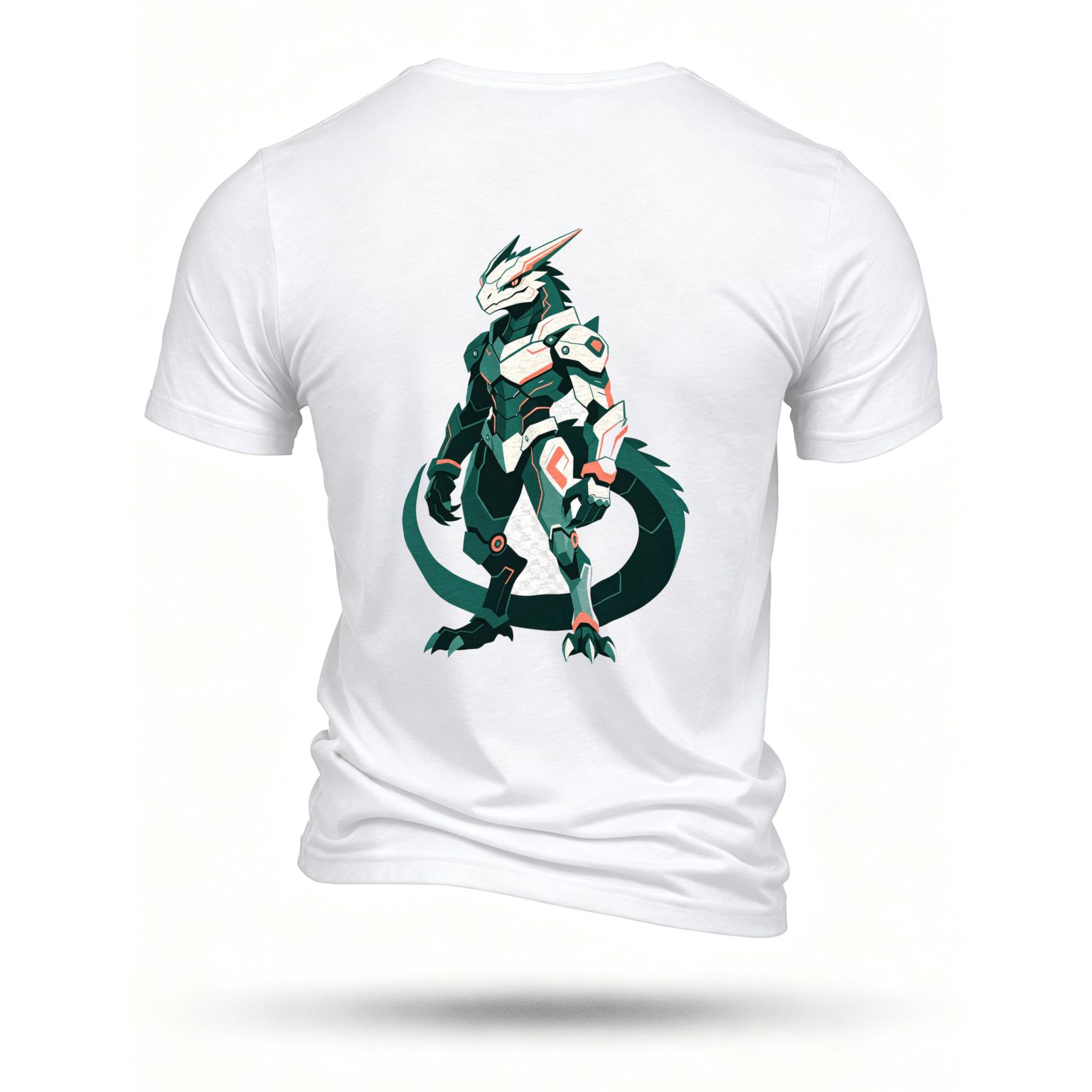 White T-shirt, back print