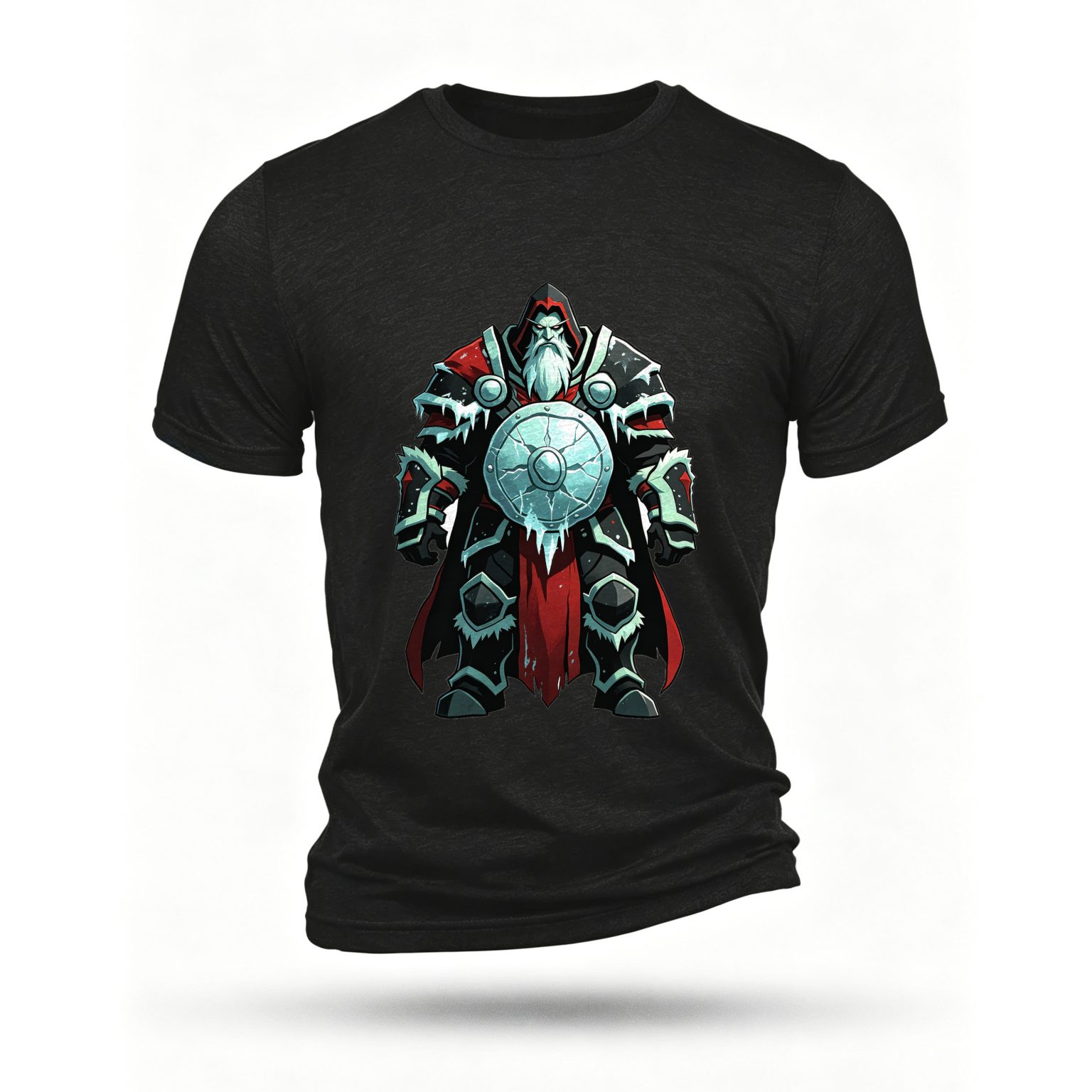 Black T-shirt, front print